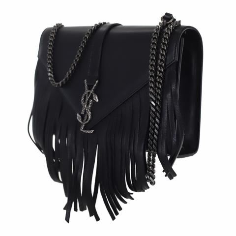 Sell Yves Saint Laurent Fringe Snake Monogram Crossbody Bag